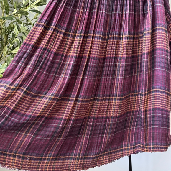 Free People Plaid Slouchy Oversized Top - Picture 9 of 11